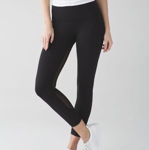 Lululemon leggings with mesh, 8, black